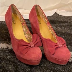 Seychelles Sz 9 Burgundy Platform Pumps